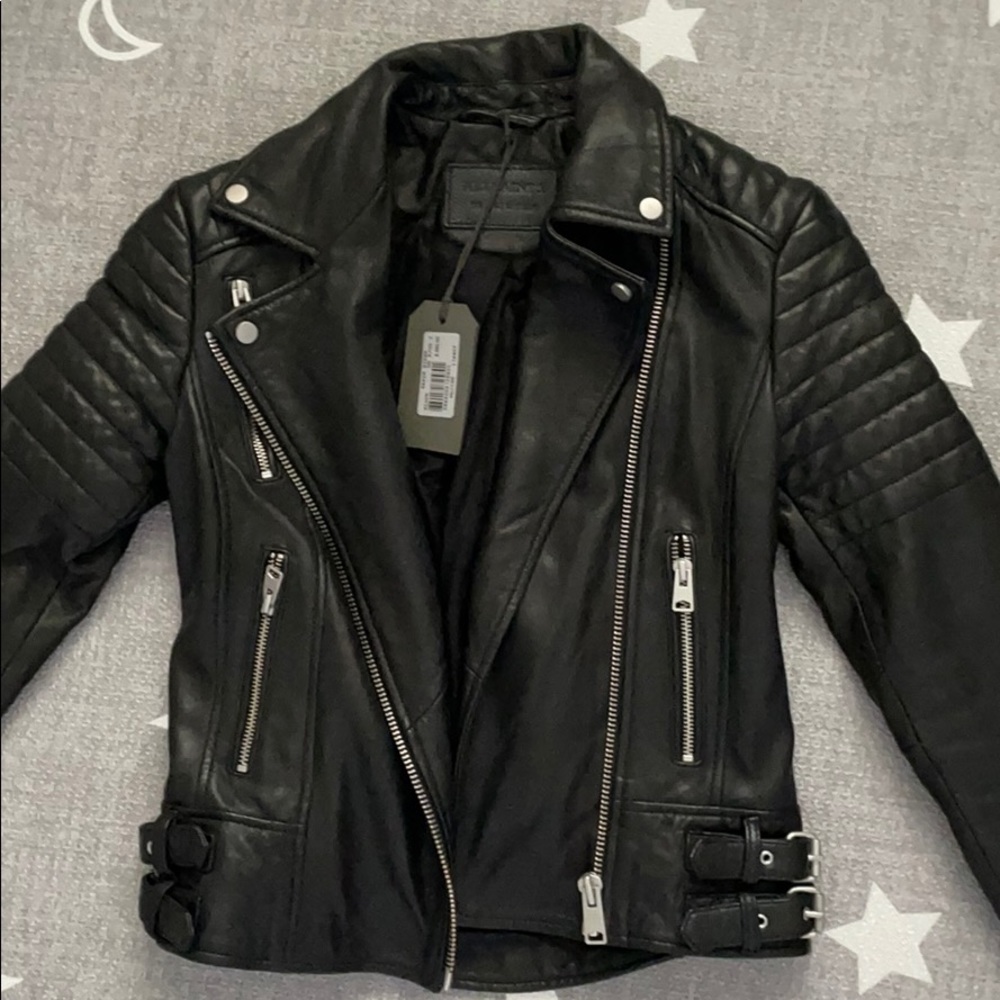 All Saints Papin Leather Biker Jacket